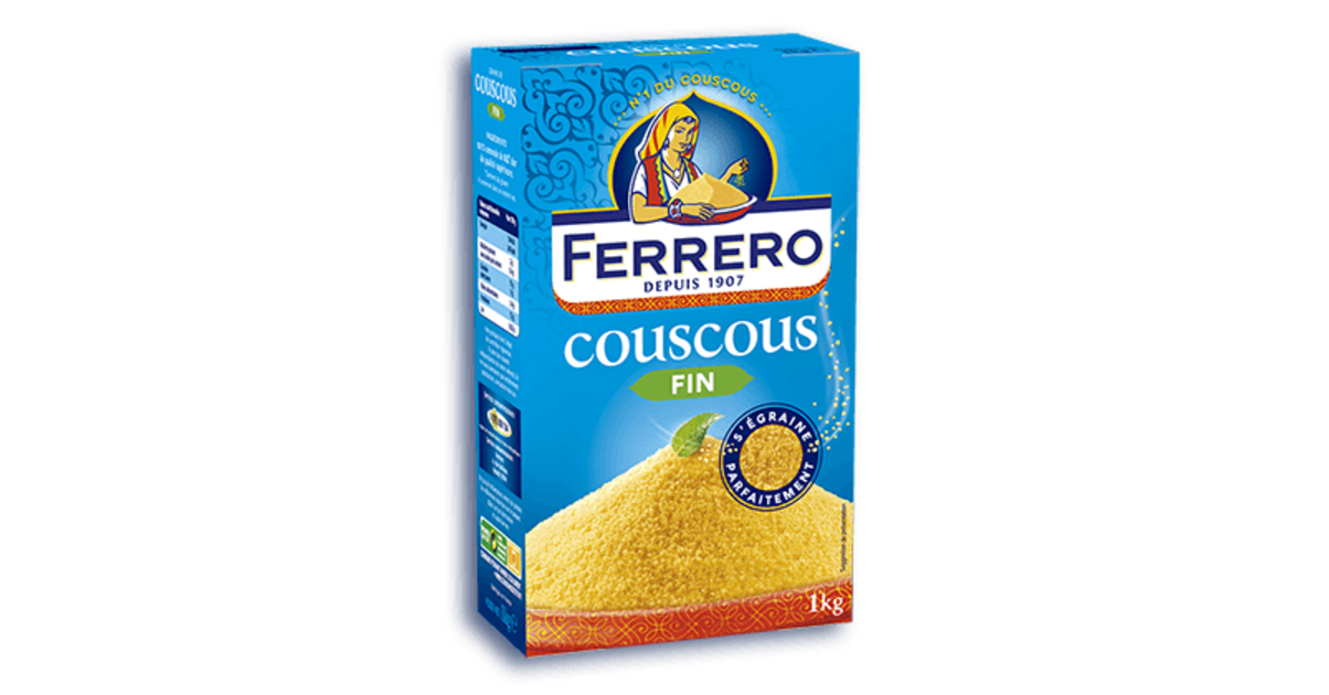 FERRERO COUSCOUS GRAIN FIN Paquet de 1kg Pâtes, Riz et Féculents